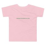 Pink toddler t-shirt with logo.