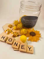 Honey themed sensory play with bees.