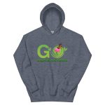 Grey hoodie with "Go Experience Nature" logo.